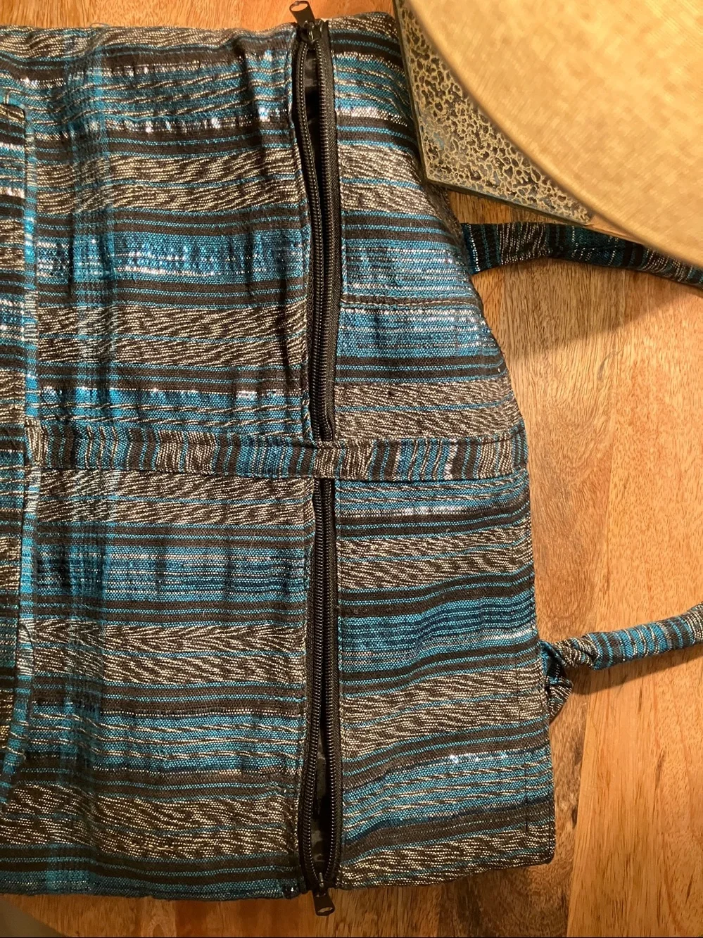 Embroidered cotton bag